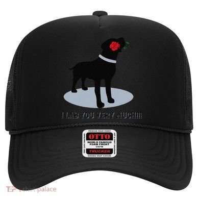 'I Lab You Very Much' Valentine's Day Black Labrador Hat