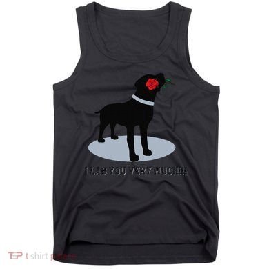 'I Lab You Very Much' Valentine's Day Black Labrador Tank Top