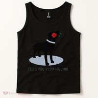 'I Lab You Very Much' Valentine's Day Black Labrador Tank Top thumb 2