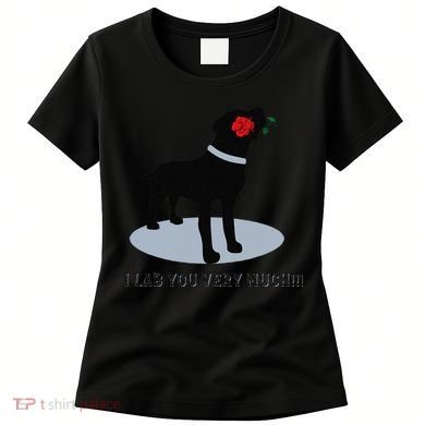 'I Lab You Very Much' Valentine's Day Black Labrador Women's T-Shirt