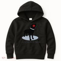 'I Lab You Very Much' Valentine's Day Black Labrador Kids Hoodie thumb 0