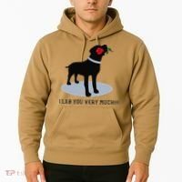 'I Lab You Very Much' Valentine's Day Black Labrador Hoodie thumb 2