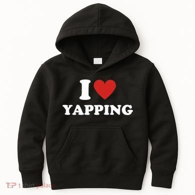  I Love Yapping I Heart Yapping Kids Hoodie