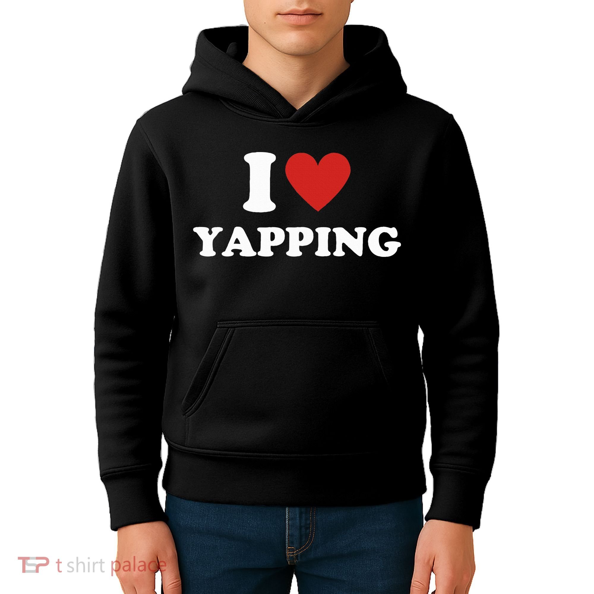  I Love Yapping I Heart Yapping Kids Hoodie
