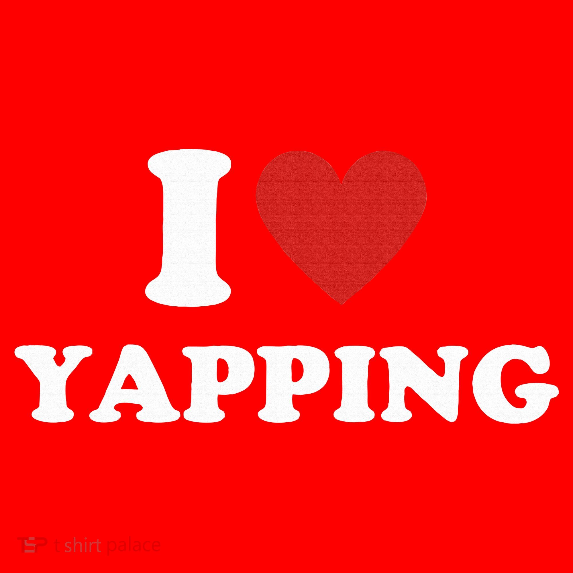  I Love Yapping I Heart Yapping Santa Hat