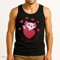 I Love You Alotl Valentines Day Tank Top thumb 3
