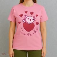 I Love You Alotl Valentines Day T-Shirt thumb 4
