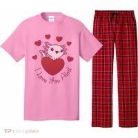 I Love You Alotl Valentines Day Pajama Set thumb 0
