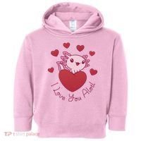 I Love You Alotl Valentines Day Toddler Hoodie thumb 0