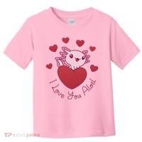 I Love You Alotl Valentines Day Toddler T-Shirt thumb 0