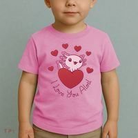I Love You Alotl Valentines Day Toddler T-Shirt thumb 2
