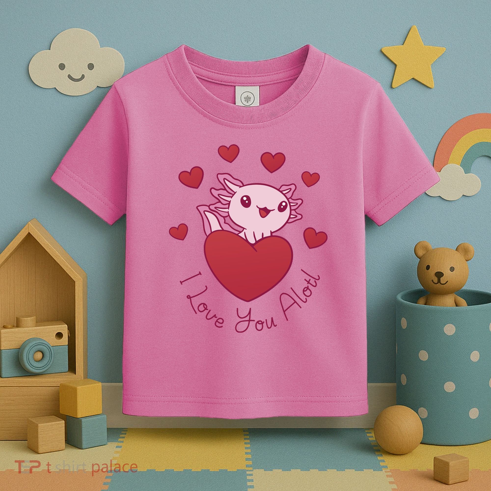 I Love You Alotl Valentines Day Toddler T-Shirt