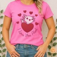 I Love You Alotl Valentines Day Women's T-Shirt thumb 2