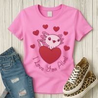I Love You Alotl Valentines Day Women's T-Shirt thumb 3