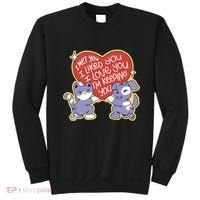 I Love You Heart Quote Cute Gift Sweatshirt thumb 0