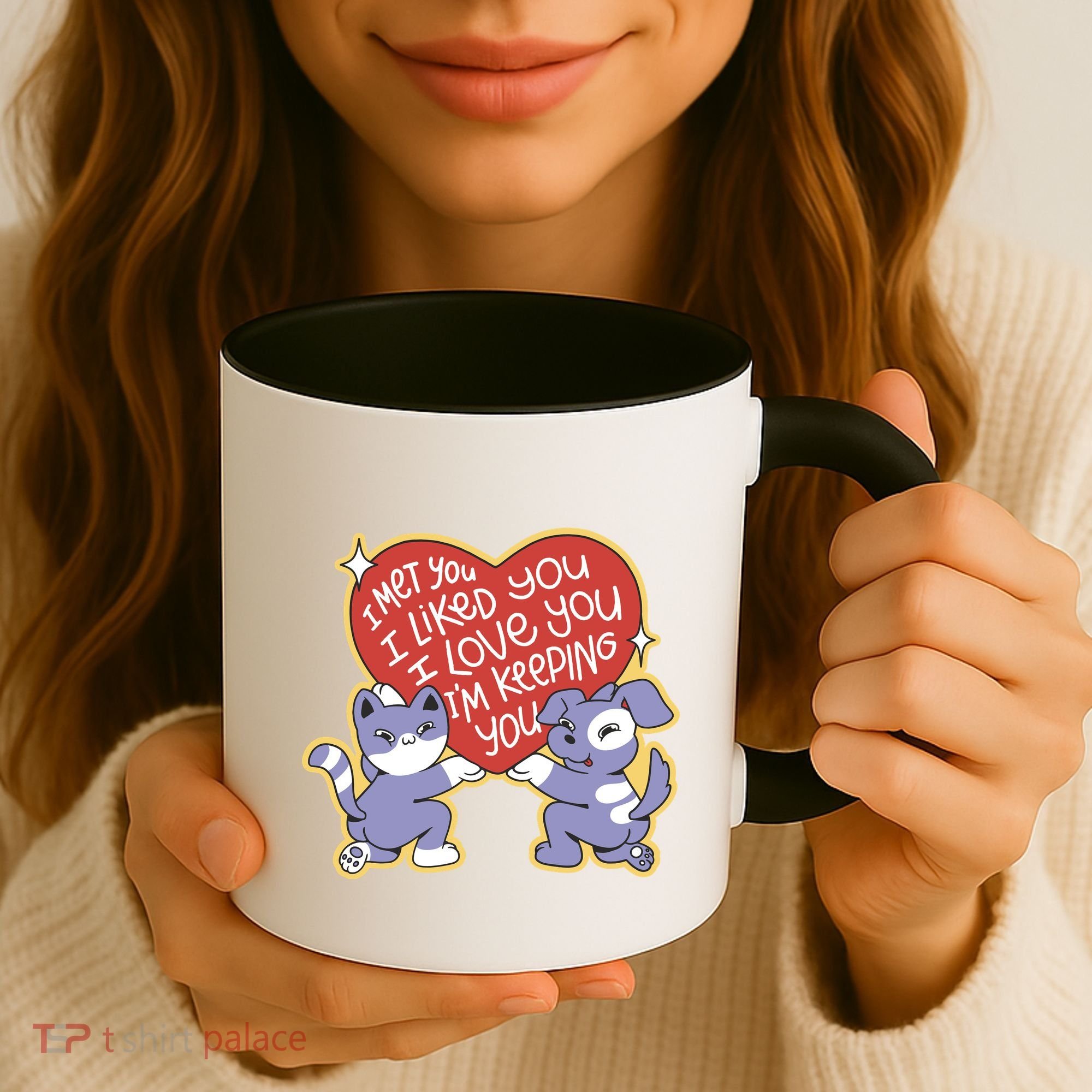 I Love You Heart Quote Cute Gift Coffee Mug