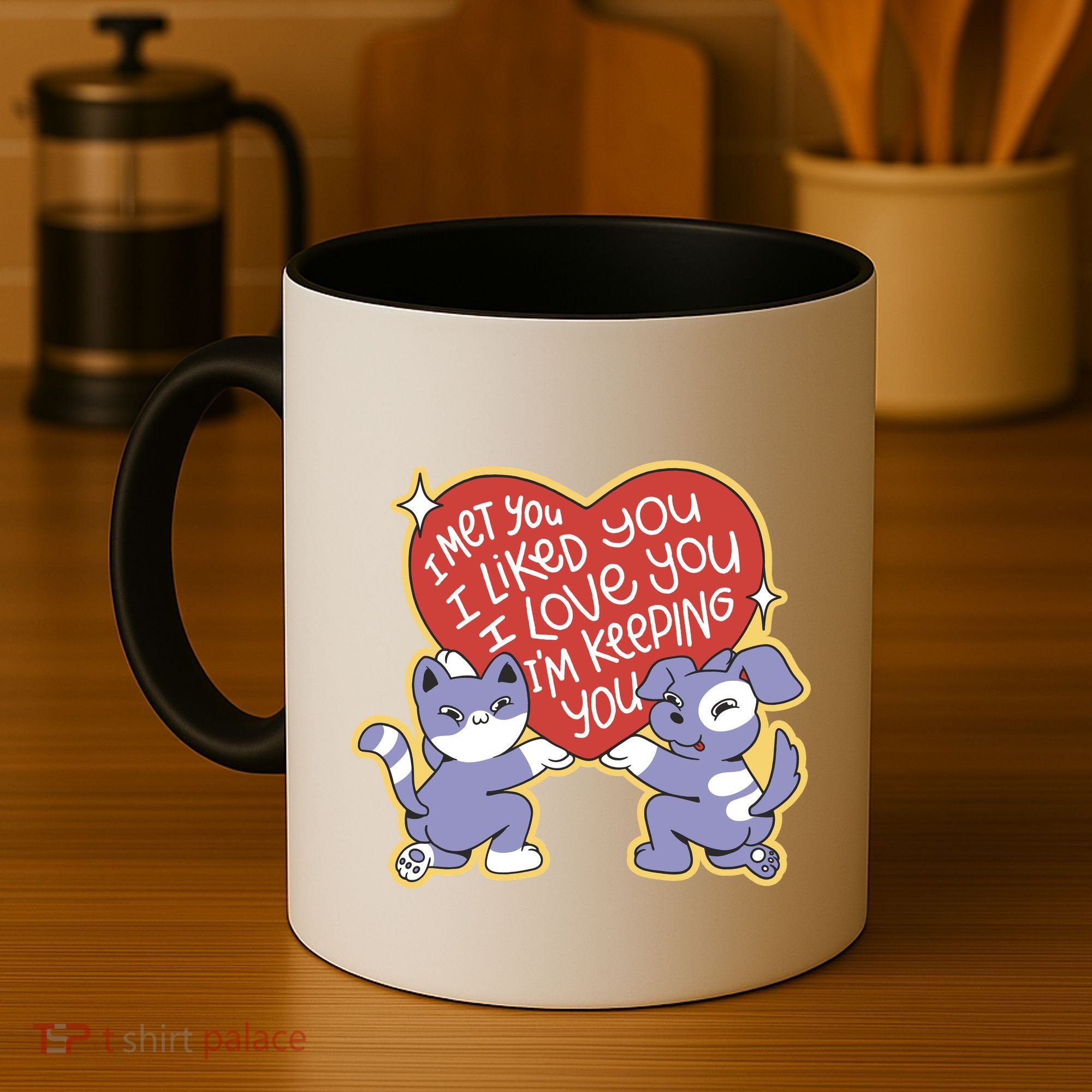 I Love You Heart Quote Cute Gift Coffee Mug