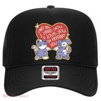 I Love You Heart Quote Cute Gift Hat thumb 0