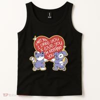 I Love You Heart Quote Cute Gift Tank Top thumb 2