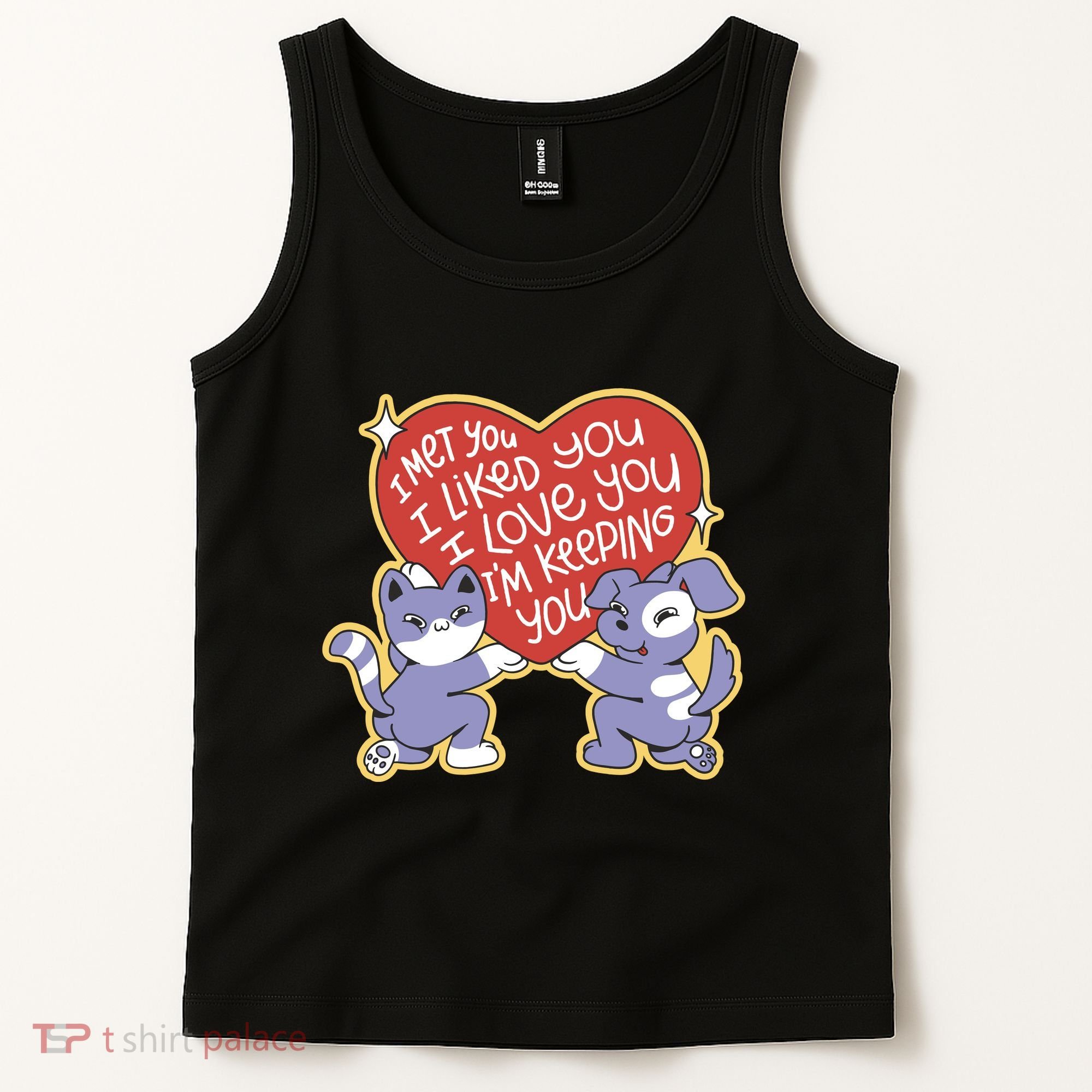 I Love You Heart Quote Cute Gift Tank Top