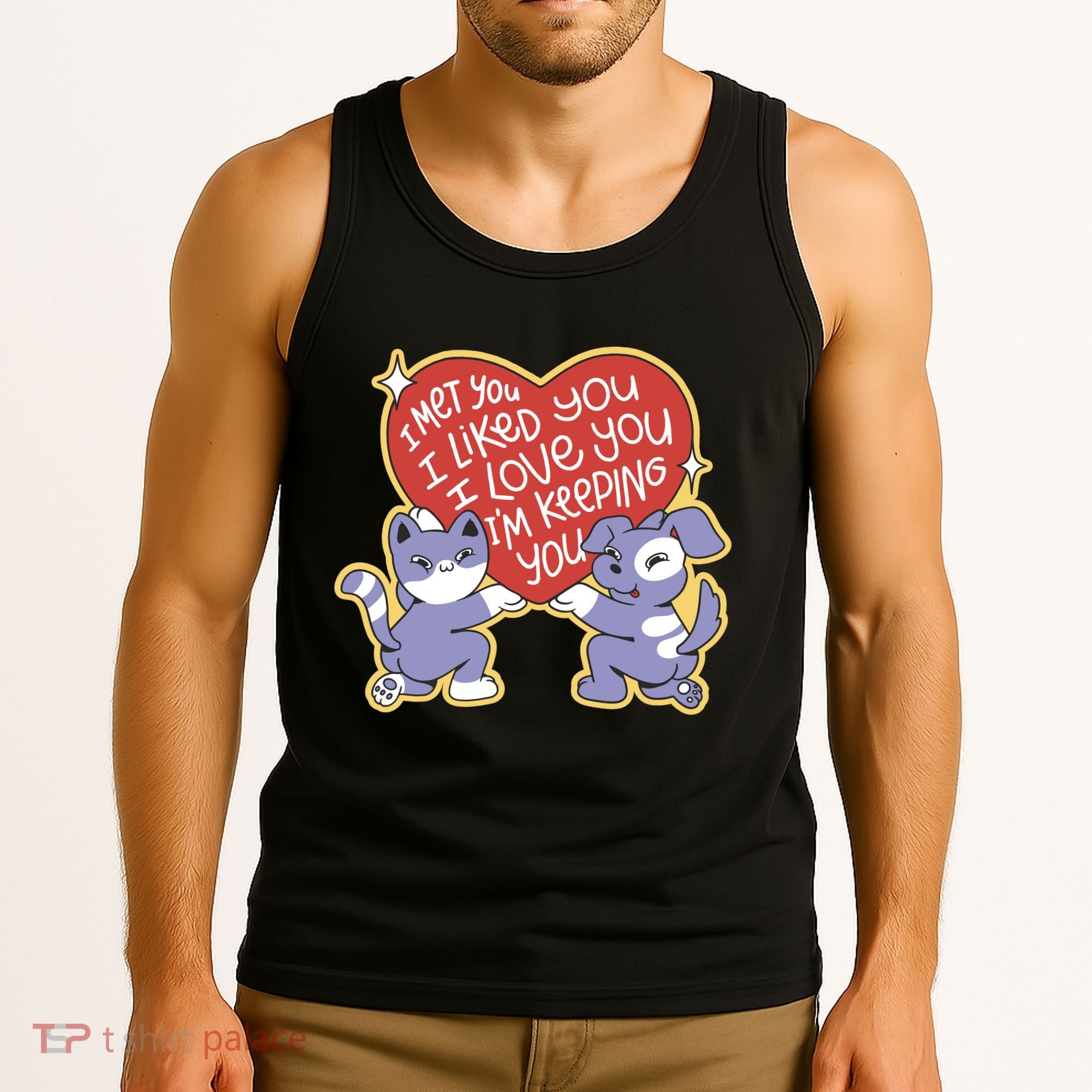 I Love You Heart Quote Cute Gift Tank Top