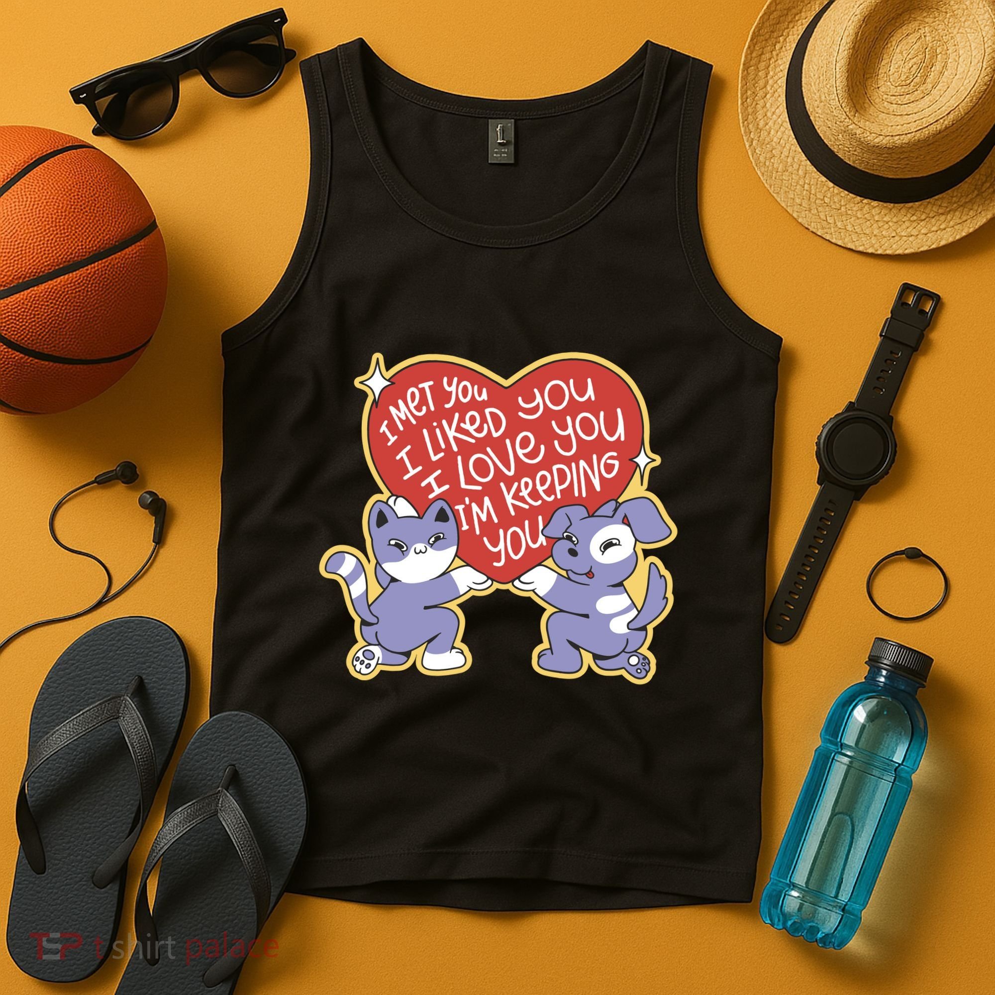I Love You Heart Quote Cute Gift Tank Top