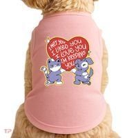 I Love You Heart Quote Cute Gift Doggie Tank thumb 0