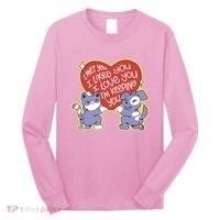 I Love You Heart Quote Cute Gift Long Sleeve Shirt thumb 0