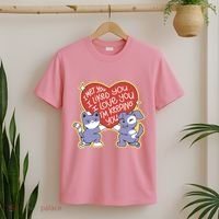 I Love You Heart Quote Cute Gift T-Shirt thumb 2