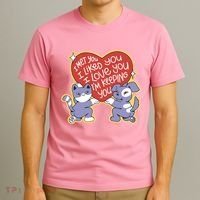 I Love You Heart Quote Cute Gift T-Shirt thumb 3