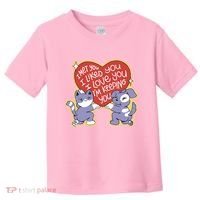 I Love You Heart Quote Cute Gift Toddler T-Shirt thumb 0