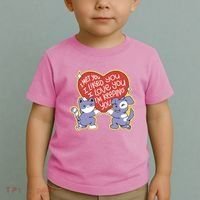 I Love You Heart Quote Cute Gift Toddler T-Shirt thumb 2