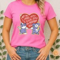 I Love You Heart Quote Cute Gift Women's T-Shirt thumb 2