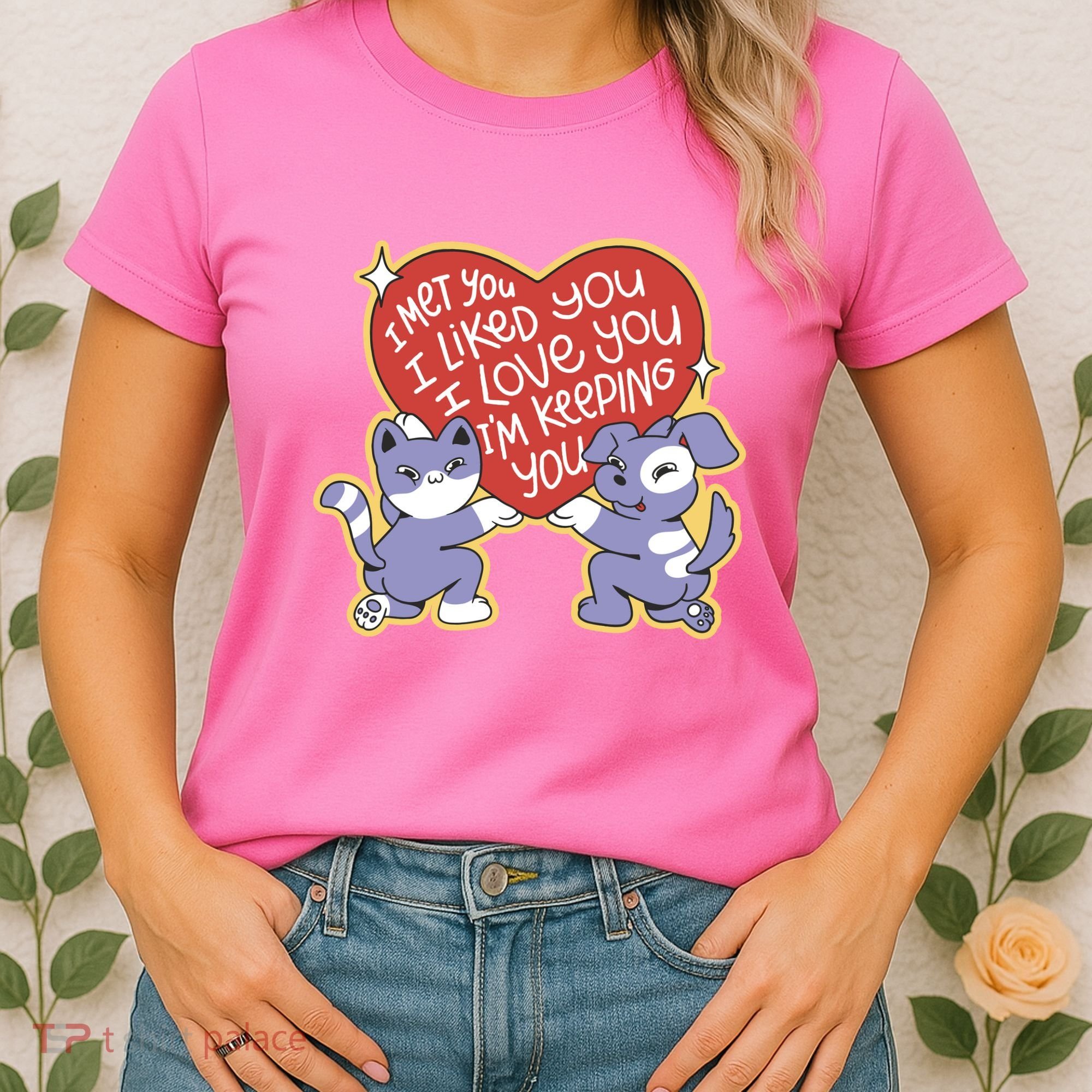 I Love You Heart Quote Cute Gift Women's T-Shirt