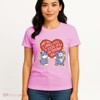 I Love You Heart Quote Cute Gift Women's T-Shirt thumb 4
