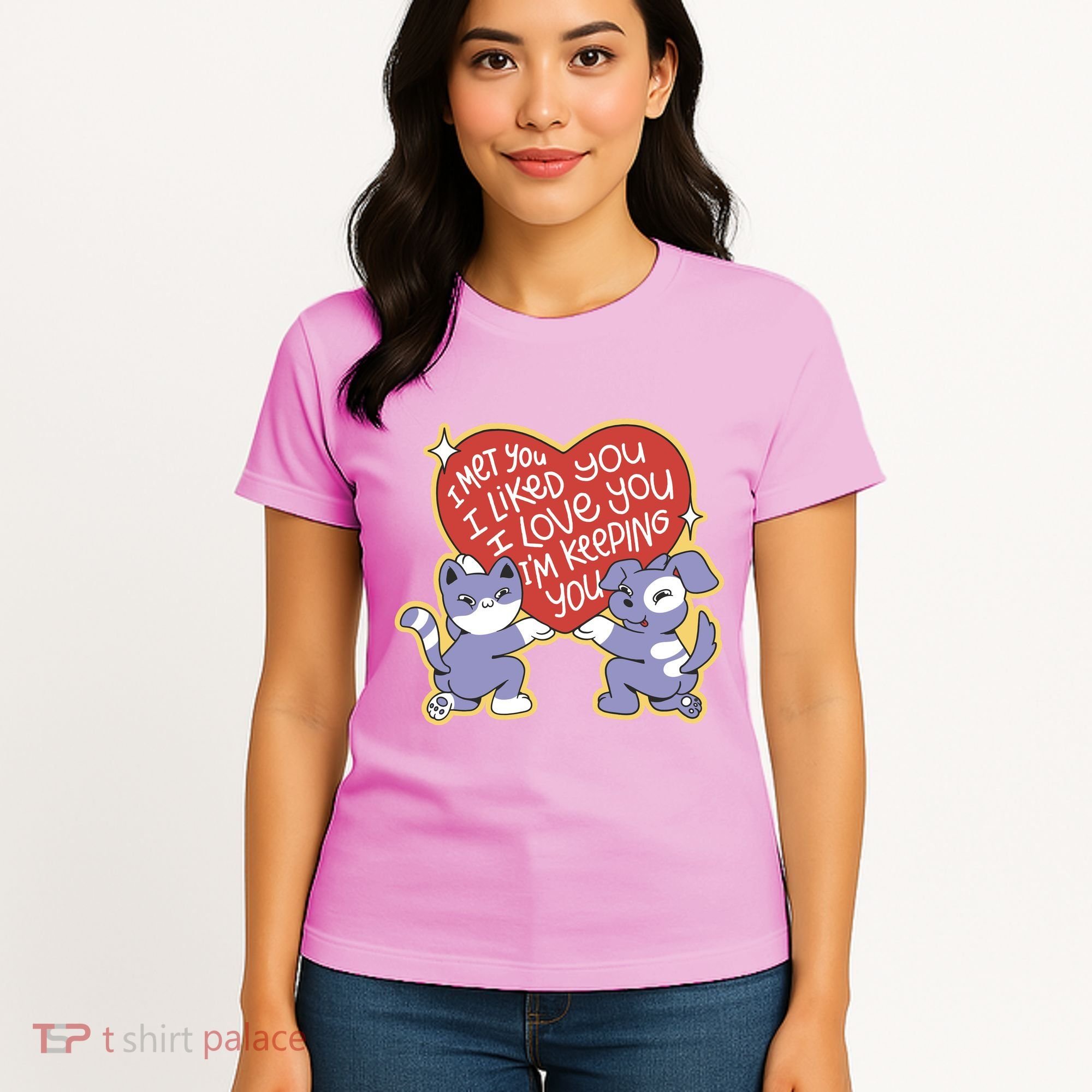 I Love You Heart Quote Cute Gift Women's T-Shirt