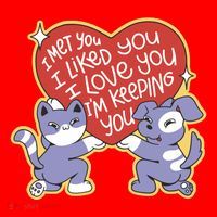 I Love You Heart Quote Cute Gift Santa Hat thumb 1