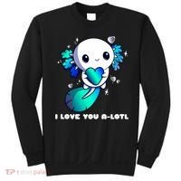 I Love You A-Lotl, Axolotl Valentines Day Cute Kawaii Gift Sweatshirt thumb 0