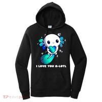 I Love You A-Lotl, Axolotl Valentines Day Cute Kawaii Gift Women's Hoodie thumb 0