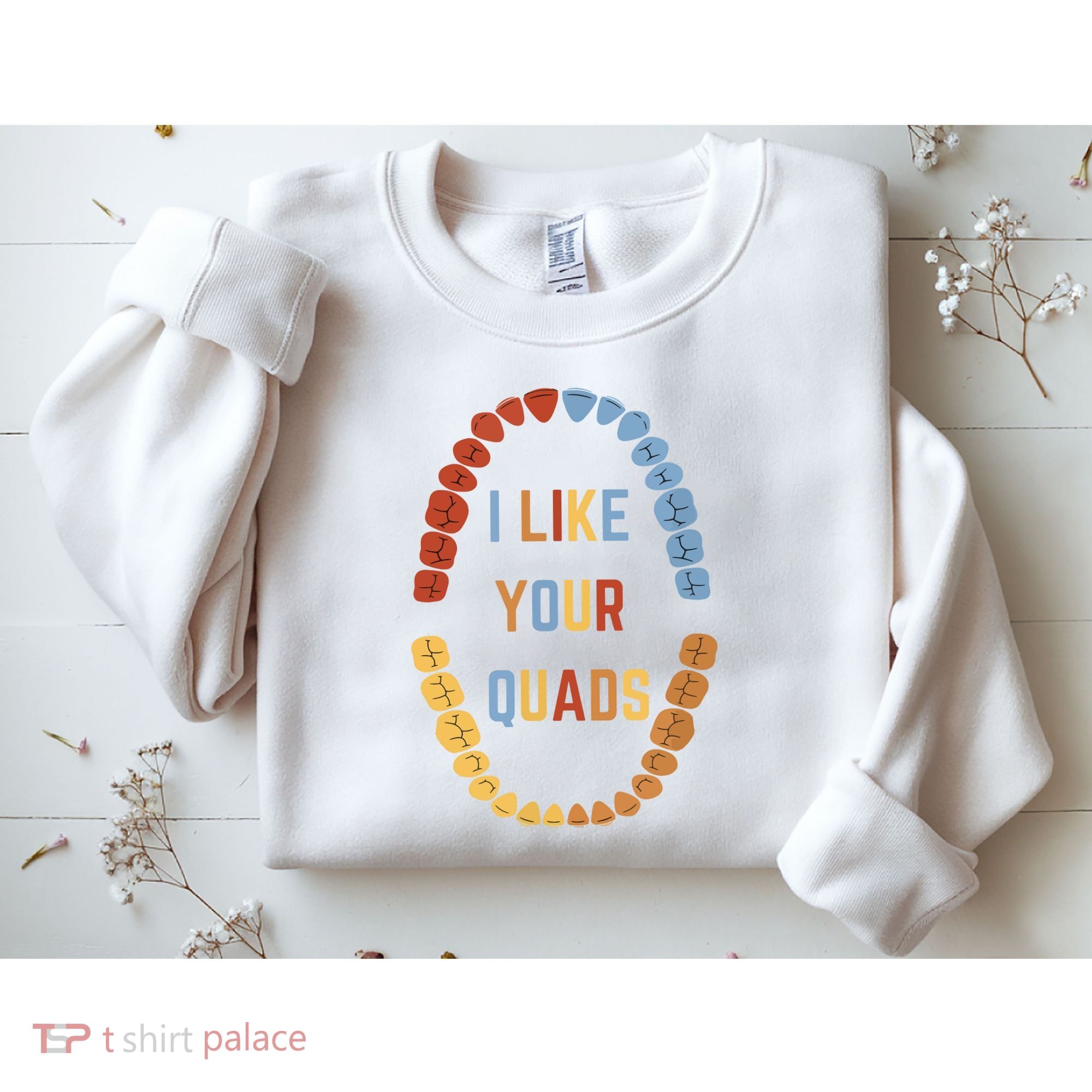 I Like Your Quads Funny Dentist Dental Assistant Sweatshirt