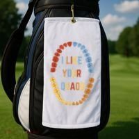 I Like Your Quads Funny Dentist Dental Assistant Golf Towel thumb 2