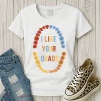 I Like Your Quads Funny Dentist Dental Assistant Women's T-Shirt thumb 3