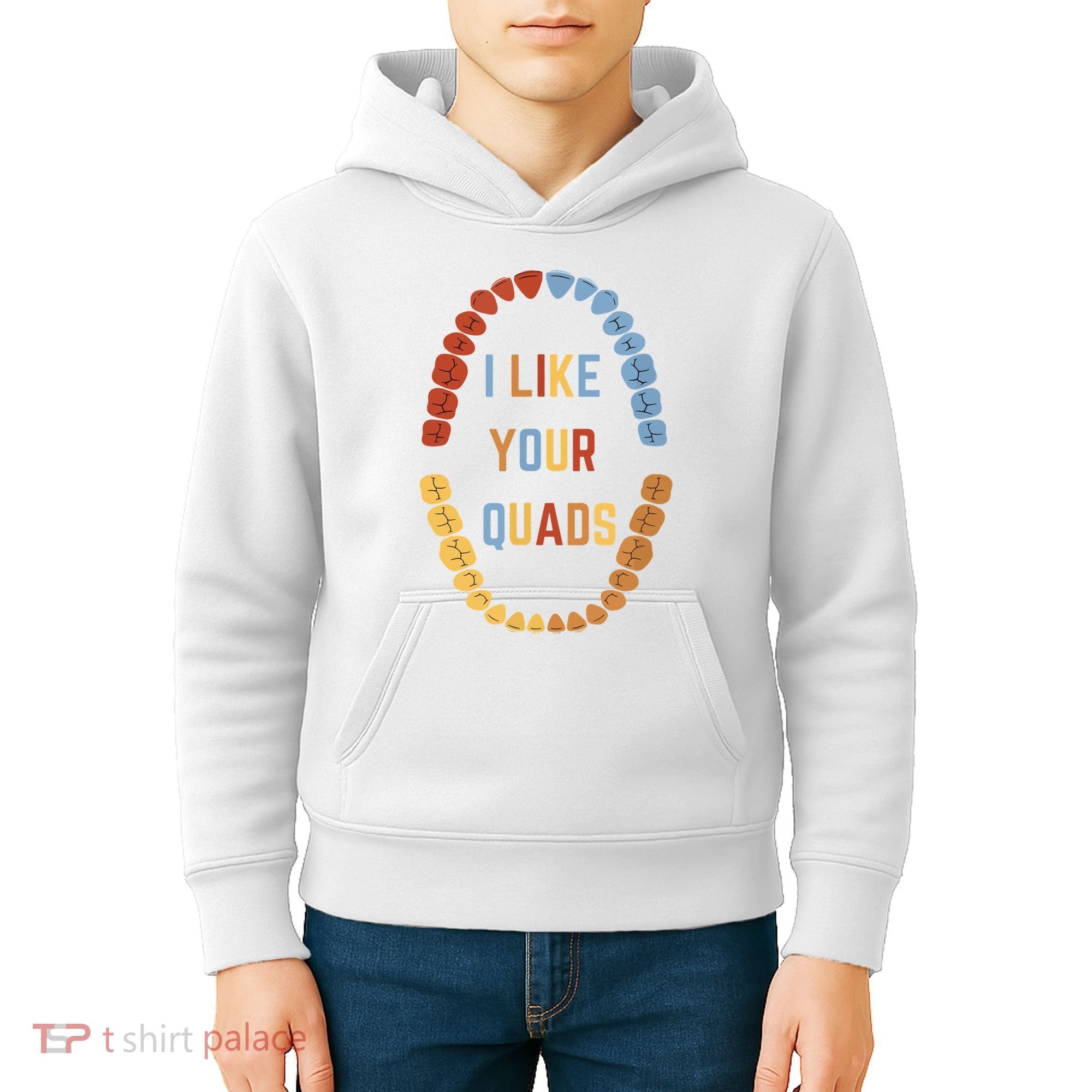 I Like Your Quads Funny Dentist Dental Assistant Kids Hoodie