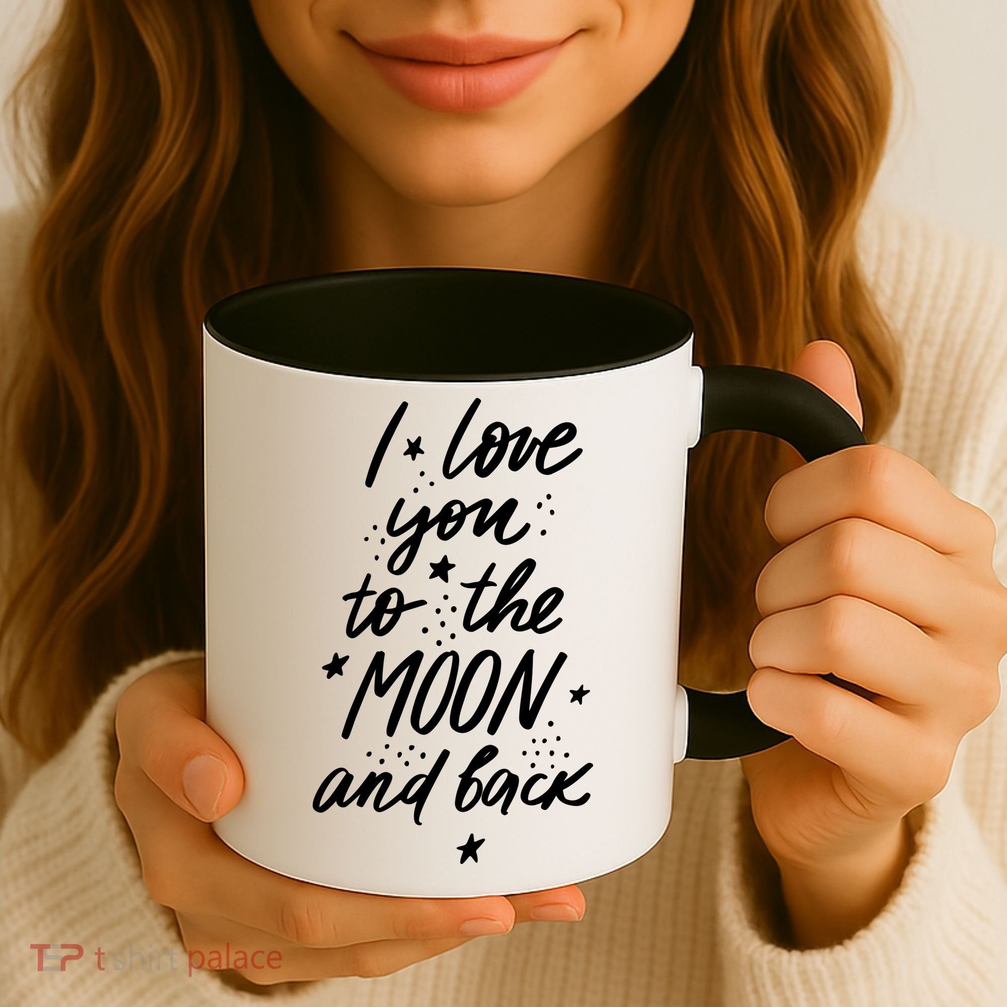 I Love You To The Moon And Back Cute Romantic Coffee Mug