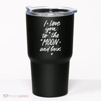 I Love You To The Moon And Back Cute Romantic Tumbler thumb 0