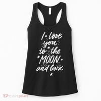 I Love You To The Moon And Back Cute Romantic Women's Tank Top thumb 0