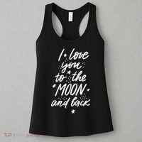 I Love You To The Moon And Back Cute Romantic Women's Tank Top thumb 3