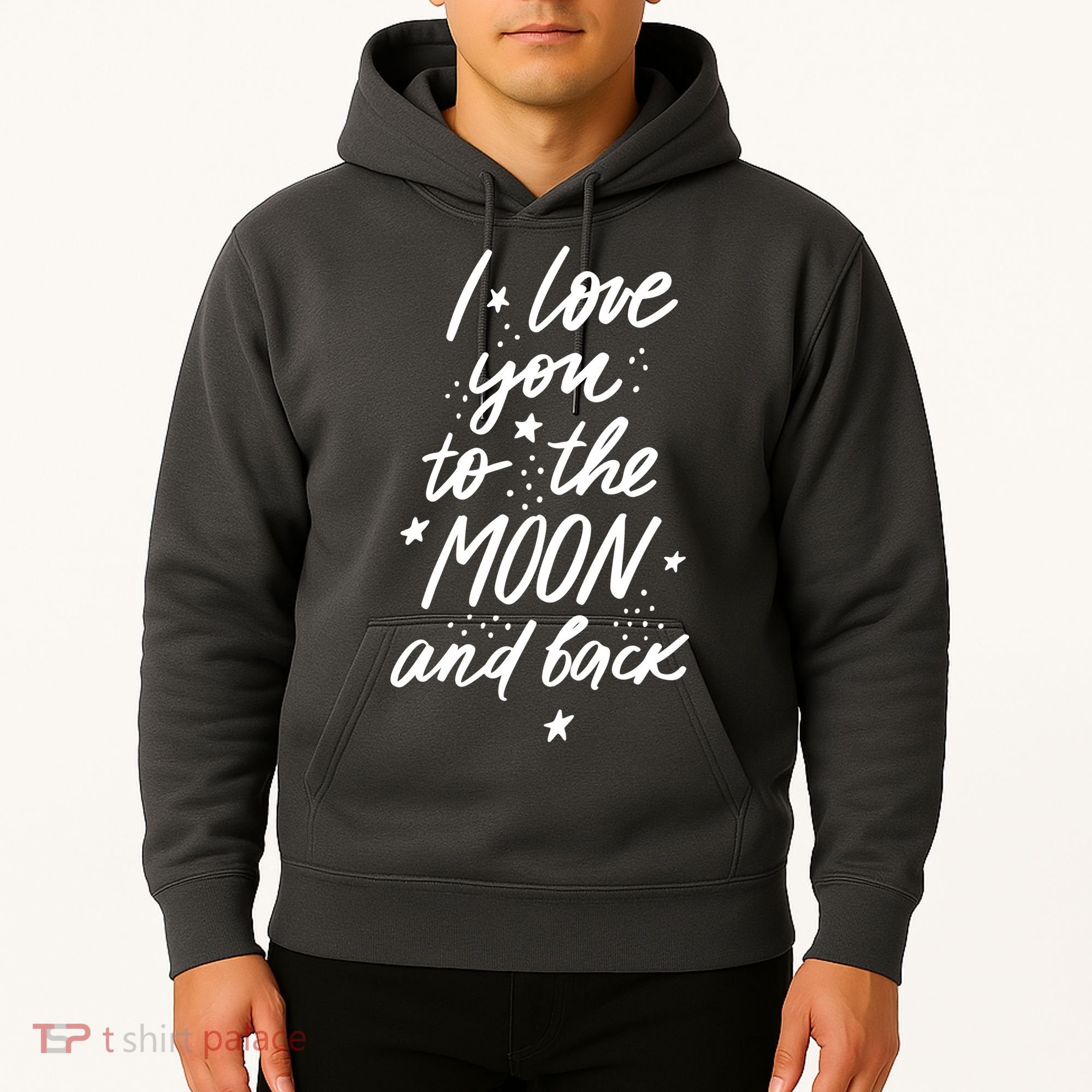 I Love You To The Moon And Back Cute Romantic Hoodie