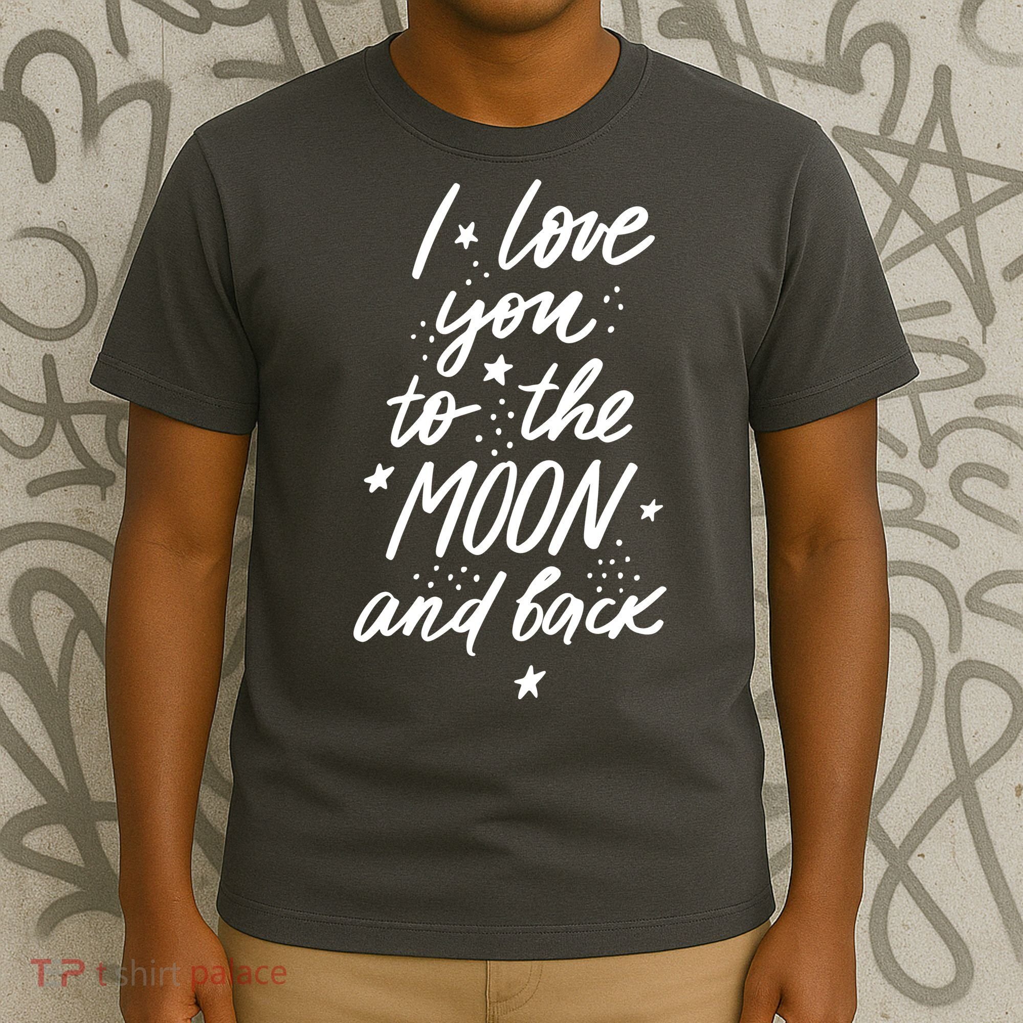 I Love You To The Moon And Back Cute Romantic T-Shirt