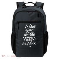 I Love You To The Moon And Back Cute Romantic Backpack thumb 0